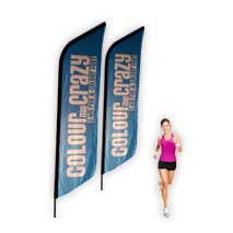 Full colour printed Curved banner manufactured and supplied direct.