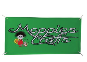 Moppies Crafts Fence Banner