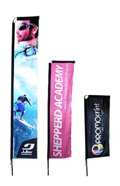 4m, 3m & 2m Telescopic Banners manufactured in full colour with any custom design.